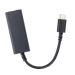 Dealworthy USB C to Ethernet Adapter 1Gbps Wired LAN Black